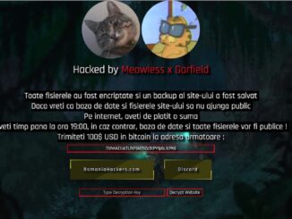 Site-ul CJ Cluj, atacat de hackeri. Captură FOTO: BizPLUS