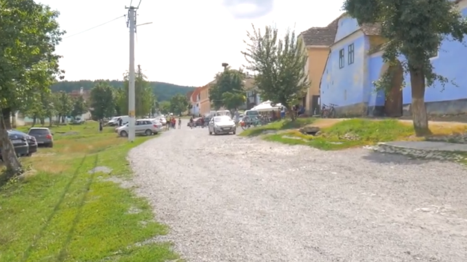 Drumul din Viscri. FOTO Captură video